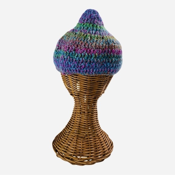 Vibrant Multicolor Knit Beanie - Picture 3 of 11